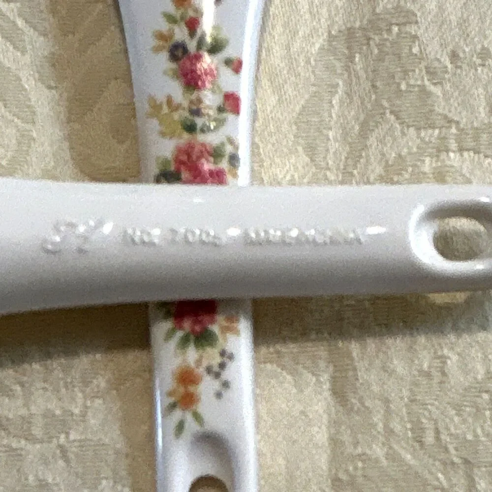 Vintage Tai-Hong Melamine Spoons Lot 5 Rose Floral 7005 Rice Scoop 7006A Ladles